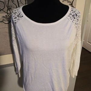 New with tags cream lace sweater